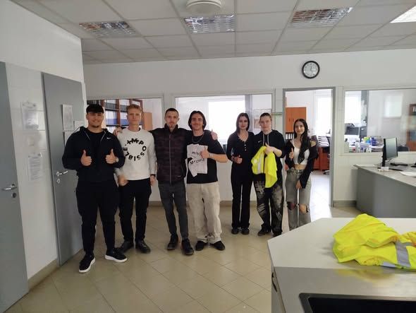 A 12.C osztály a STRABAG-nál