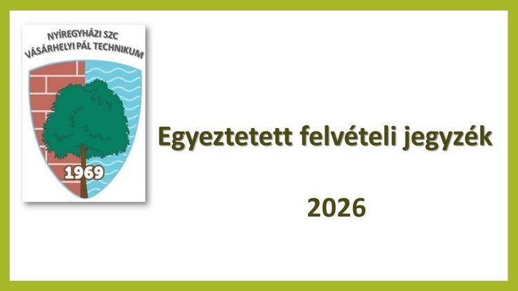 Egyeztetett felvételi jegyzék