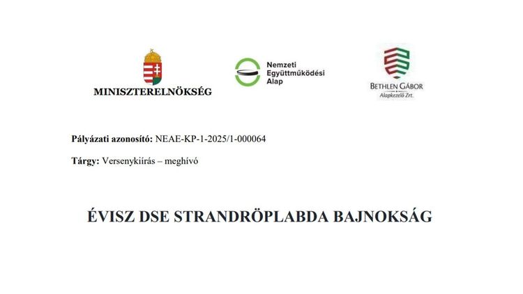 ÉVISZ DSE STRANDRÖPLABDA BAJNOKSÁG