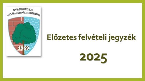 Előzetes felvételi jegyzék