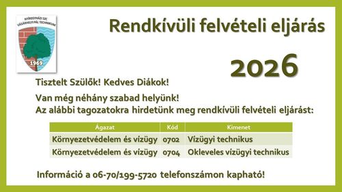 Rendkívüli felvételi eljárás