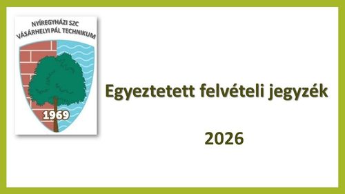 Egyeztetett felvételi jegyzék